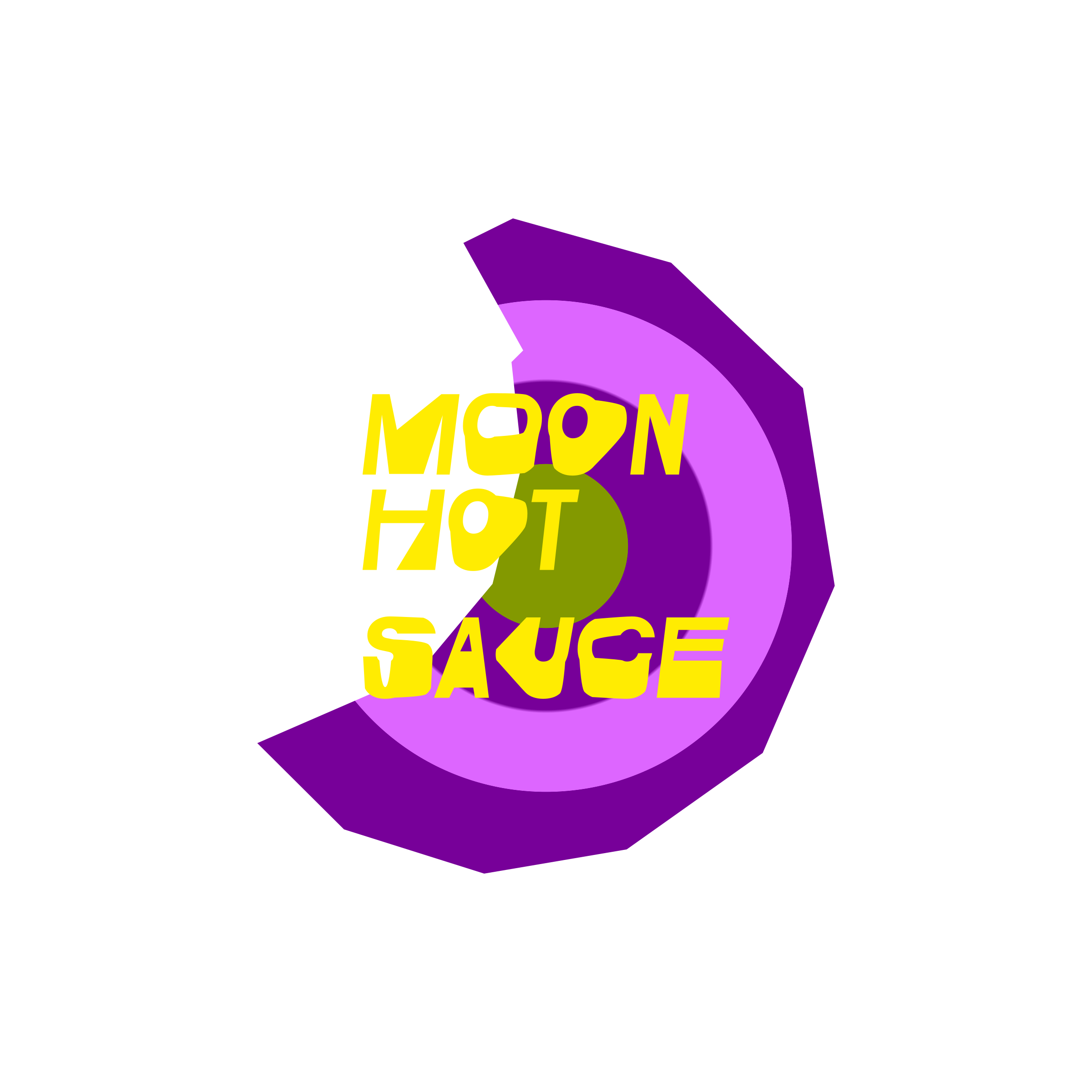 Логотип компании «Moon Hot Sauce»