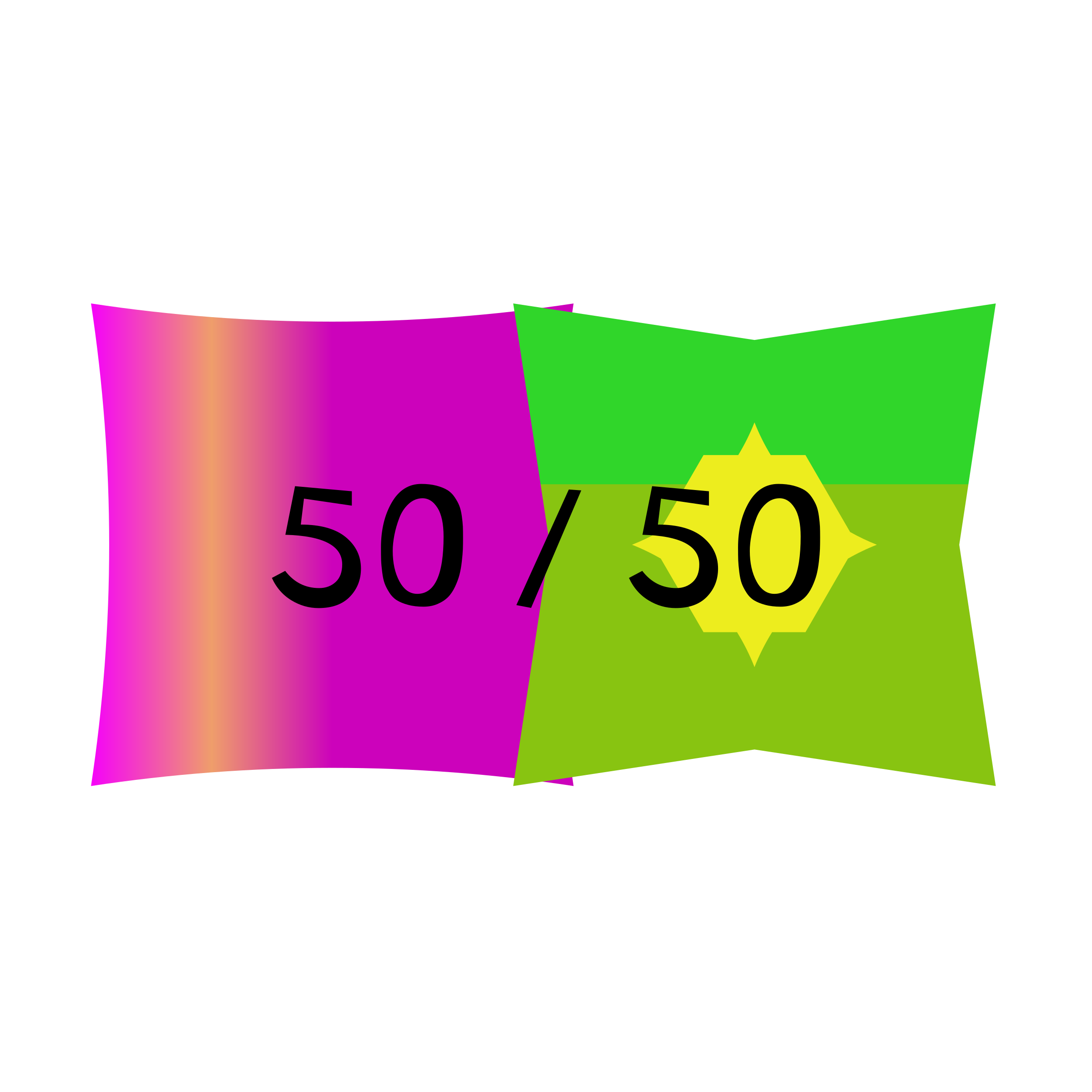 Логотип компании «50 / 50»