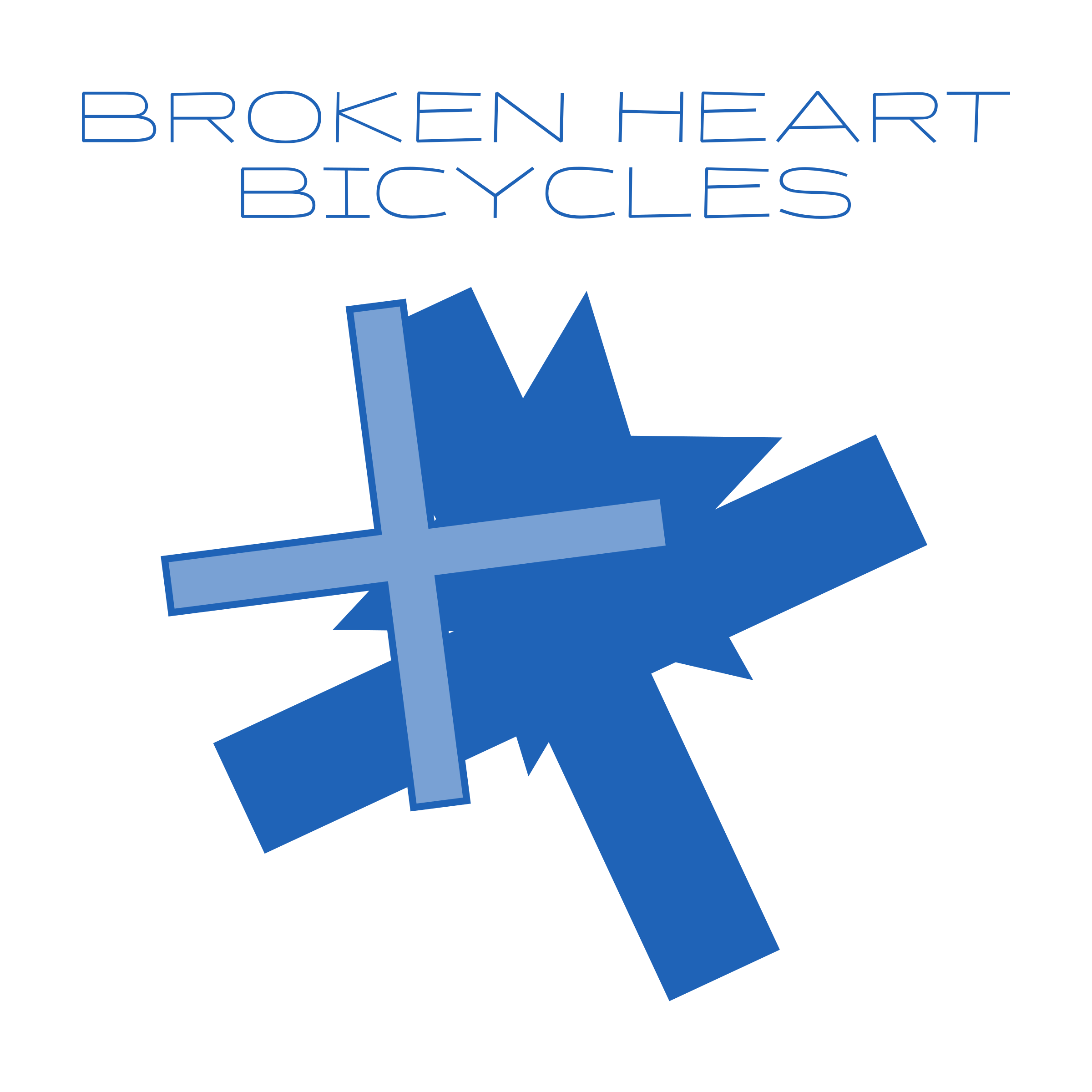 Логотип компании «broken heart bicycles»