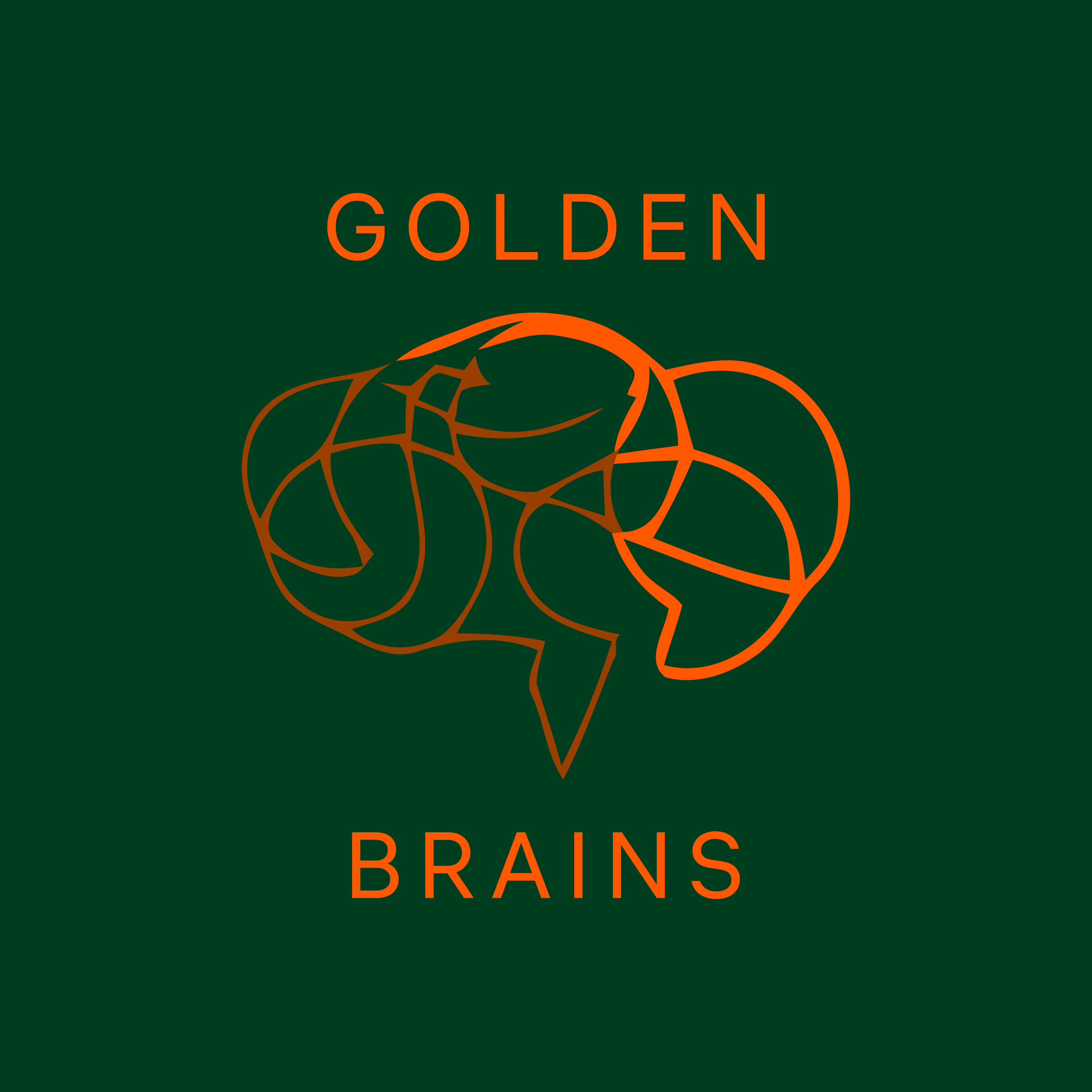 Логотип компании «Golden Brains»