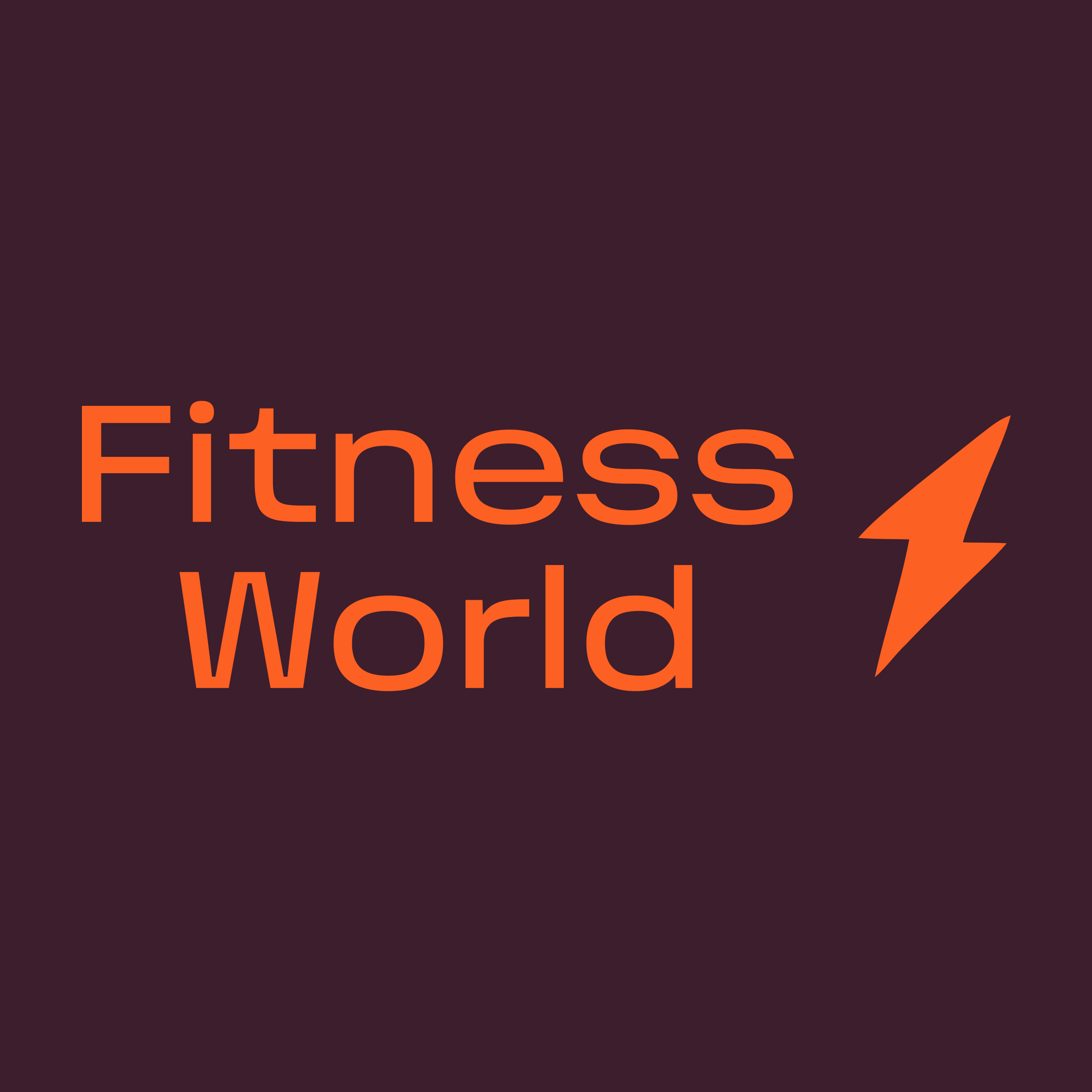 Логотип компании «Fitness World»