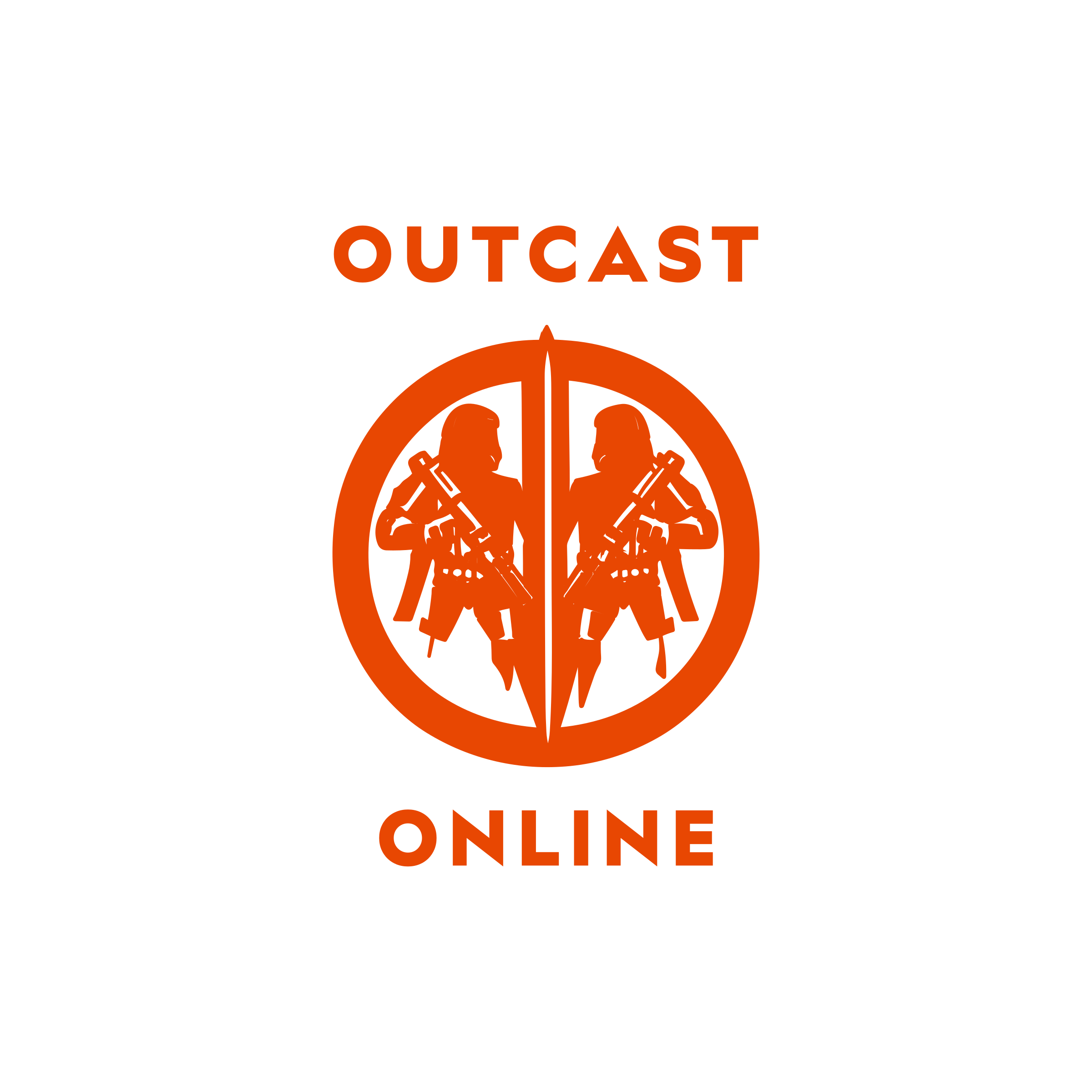 Логотип компании «OUTCAST ONLINE»