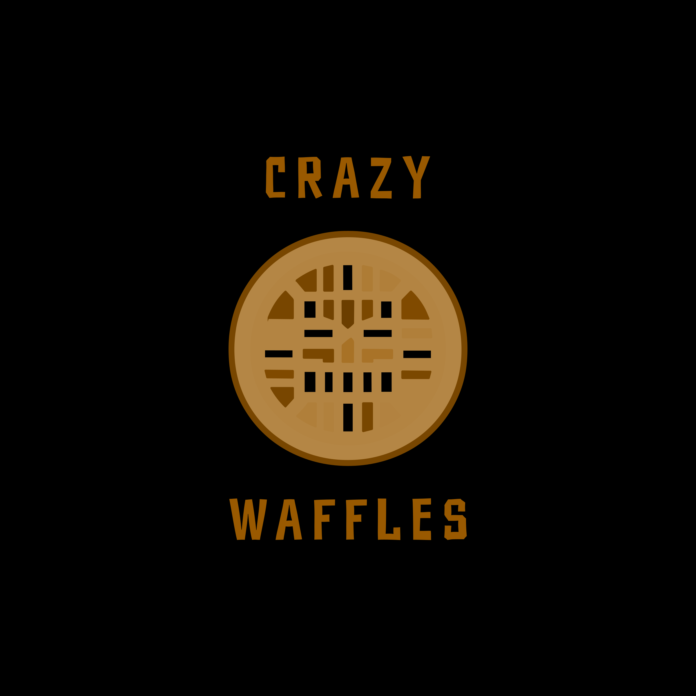 Логотип компании «Crazy Waffles»