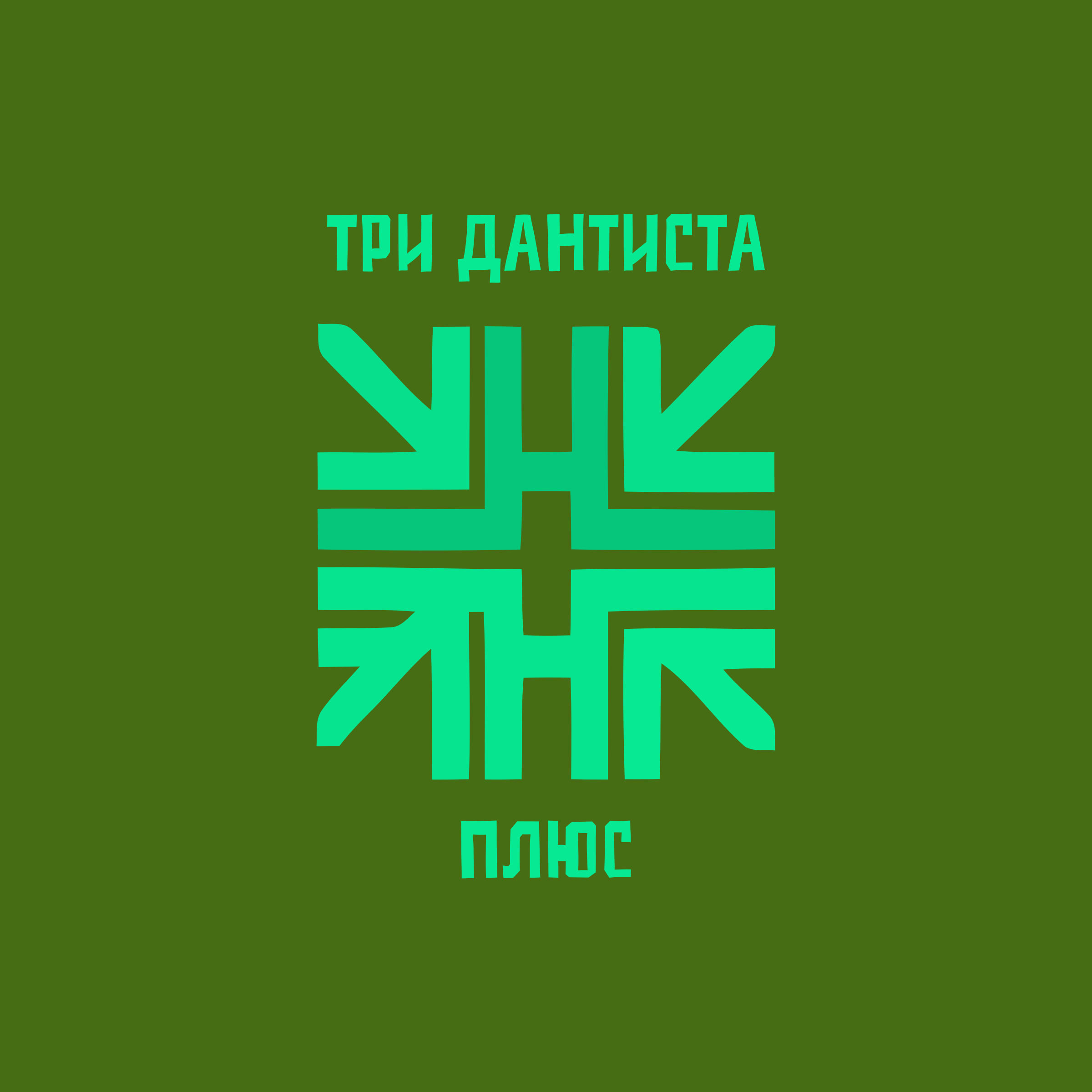 Логотип компании «Три Дантиста Плюс»