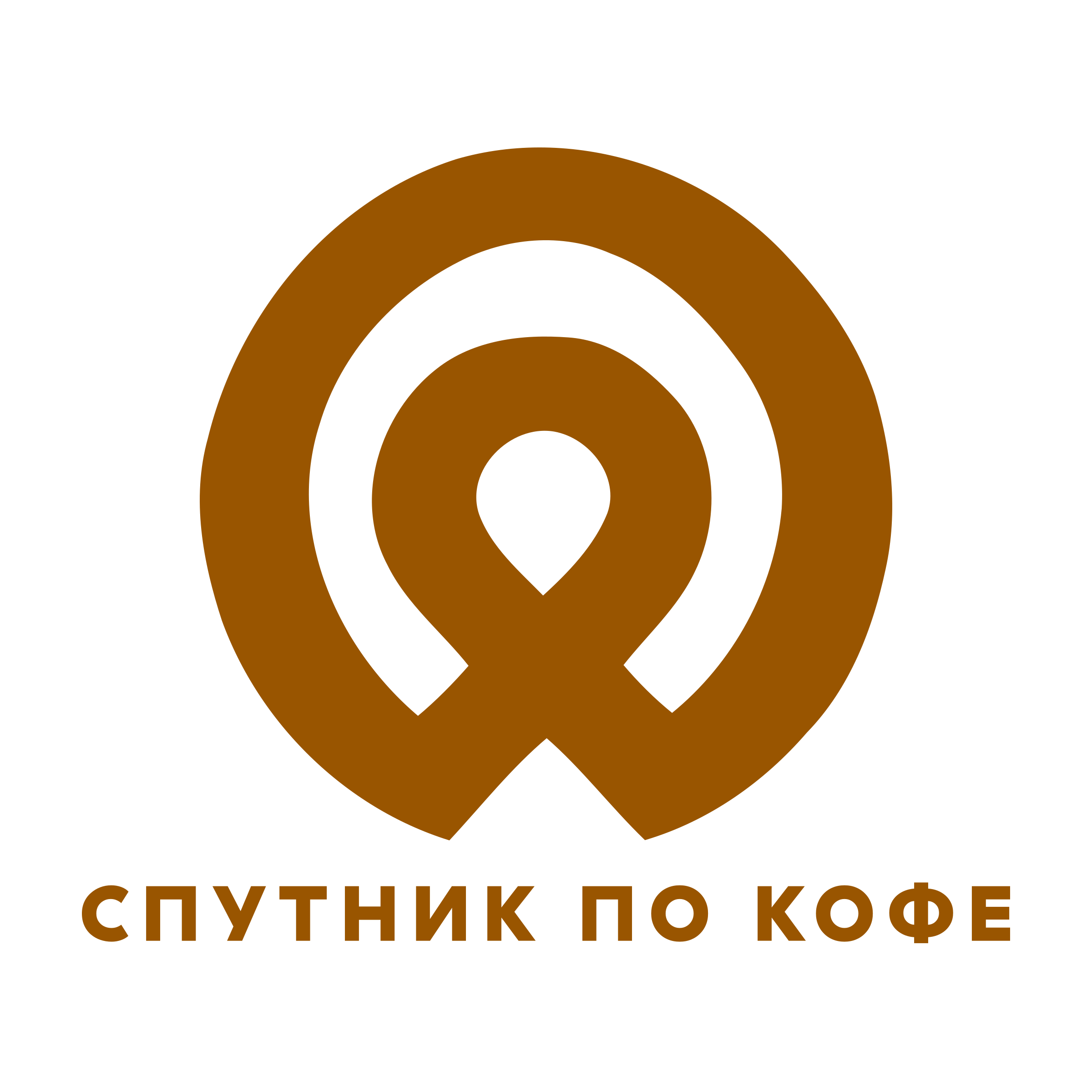 Логотип компании «Спутник по кофе»