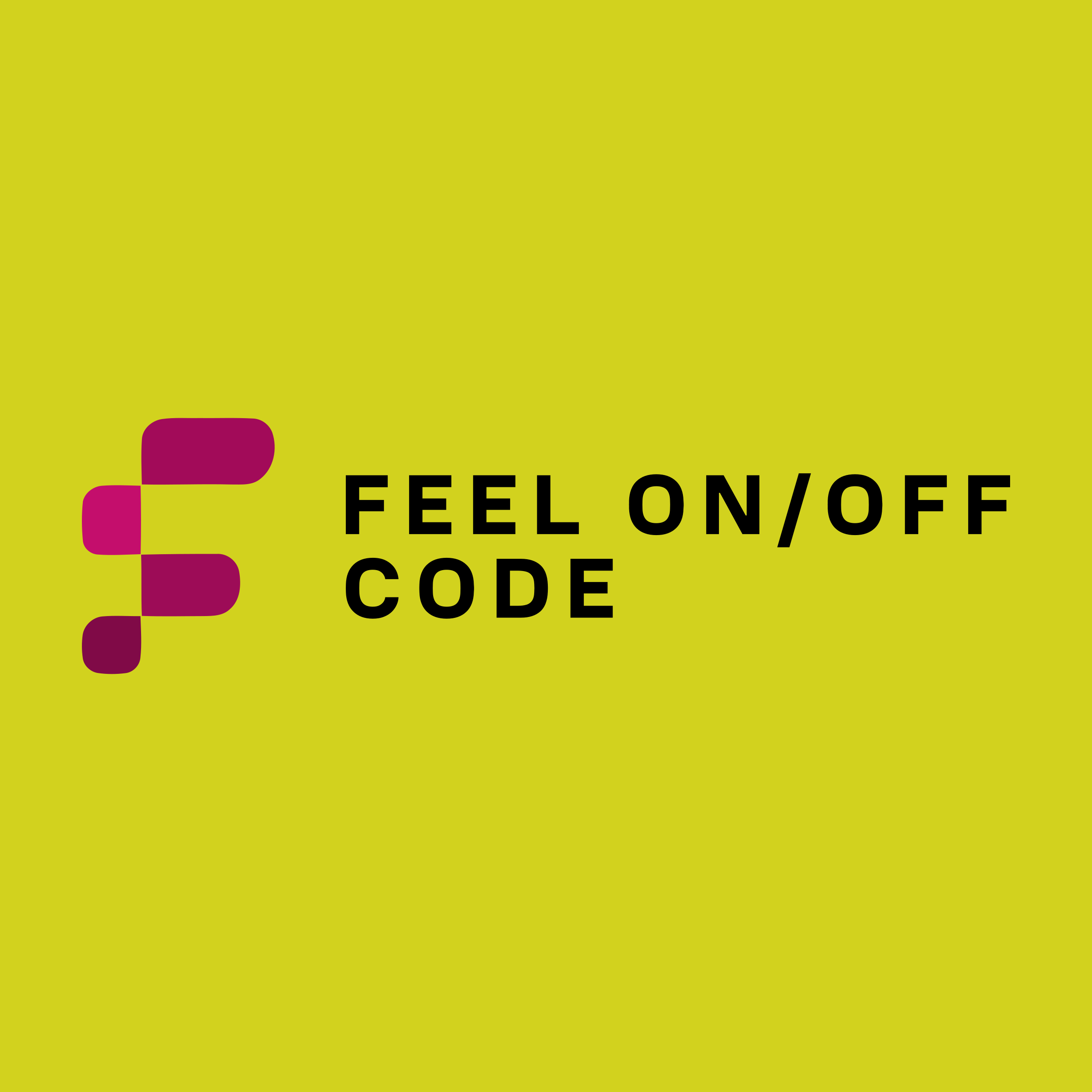 Company logo «Feel on/off code»